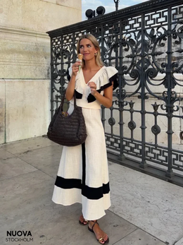 GIULIA - Completo Due Pezzi Nero e Bianco
