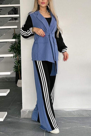 JELSI - Completo pantaloni casual color block in tessuto web