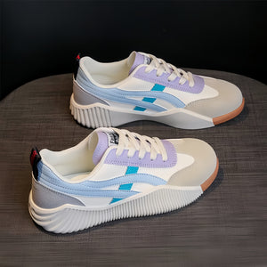 AURORA - Sneakers ortopediche donna sky blue/nere