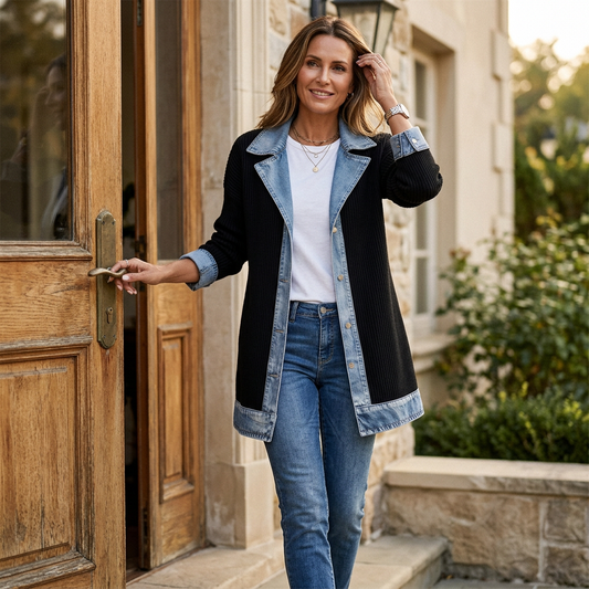 PAOLINA - Cappotto a coste versatile multicolore