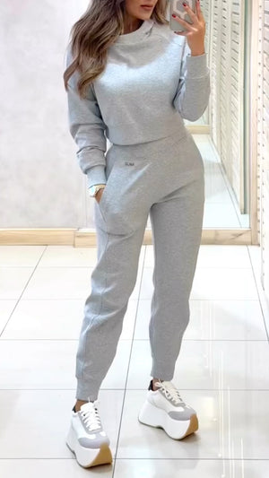 VITICUSO - Completo maglia casual collo alto a maniche lunghe autunno/inverno