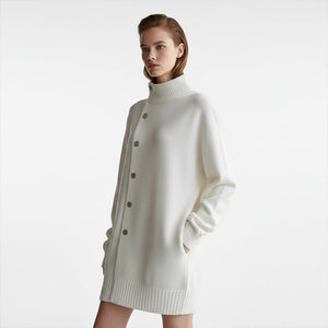 SEVERINA - Cardigan oversize in maglia con collo alto