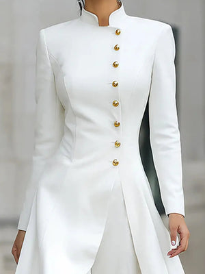ALISIA - Tailleur bianco con blazer e pantaloni eleganti