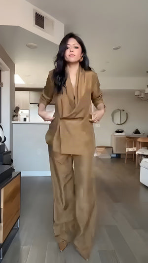 Coordinato • Satin • Blazer e pantaloni fluidi ✨ — foto 4