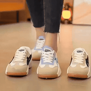 AURORA - Sneakers ortopediche donna sky blue/nere