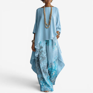 GIOVANNA - Completo blusa due pezzi raffinato