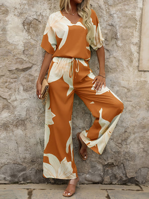 Completo Estivo alla Moda con Stampa, Set Due Pezzi Top e Pantaloni — foto 3