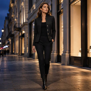 CLAUDINA - Blazer sartoriale elegante multicolore