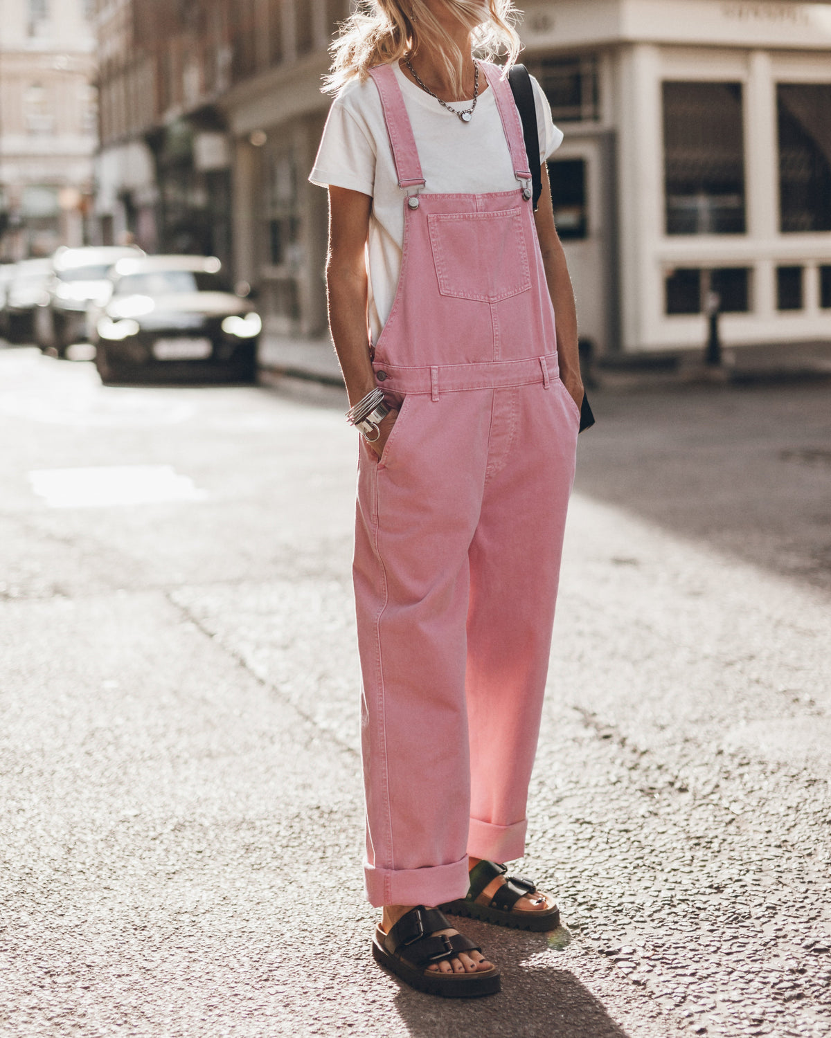 CLIO - Salopette rosa stile jumpsuit
