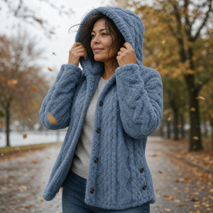 VITTORIA - Giacca con cappuccio elegante in vari colori