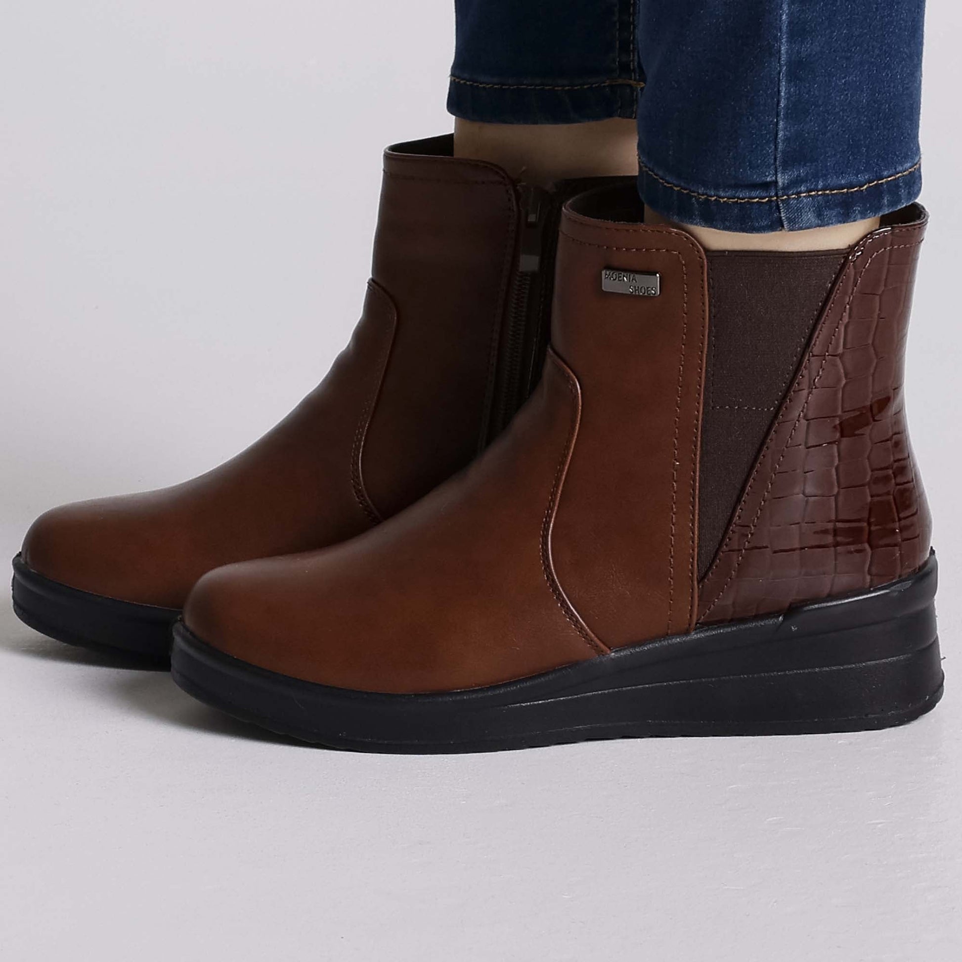 Gloria - Stivaletto comodo con zip