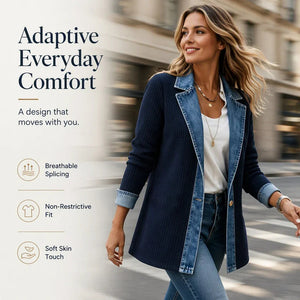 PAOLINA - Cappotto a coste versatile multicolore