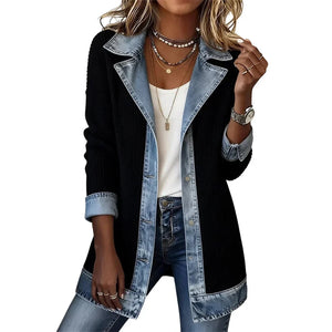 PAOLINA - Cappotto a coste versatile multicolore