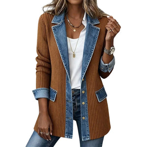 PAOLINA - Cappotto a coste versatile multicolore