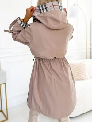 LUCREZIA - Trench impermeabile con cappuccio antivento 3 colori