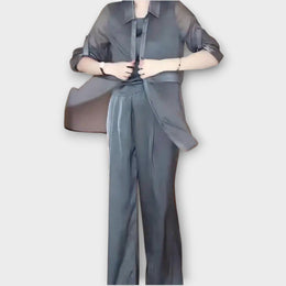 GIULIA - Set 3 Pezzi Relaxed Grigio, Nero, Marrone Chiaro
