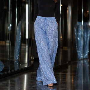 CROCIFISSA - Pantaloni Dritti Elasticizzati in Vita, Vari Colori